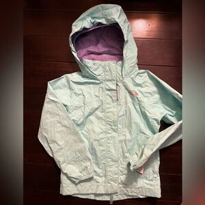 The North Face Windbreaker/Rain jacket with Hideaway Hood XS/TP SIZE 6